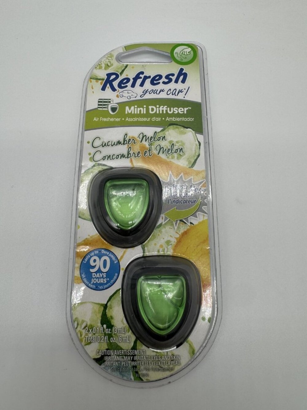 Refresh Your Car! Mini Diffusers Cucumber Melon Scent Air Freshener New